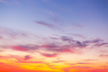 Fototapeta premium Colorful clouds and sky in the morning background,Beautiful sky background - Sunset Sunrise sky with light clouds and real sun