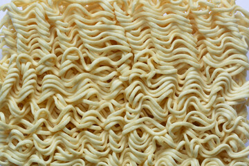 Close-up of dried instant noodles,Close up of Instant raw noodles.Instant noodles texture, Dried instant noodles. raw noodles