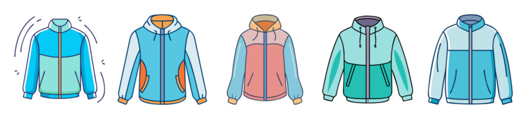 windbreaker icon, windbreaker line art 