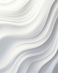 Abstract White Drapery, Smooth Waves, Flowing Fabric Texture