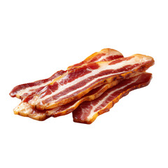 Streaky Bacon isolated die cut 
