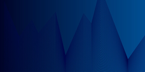Abstract blue background with arrows and city elements representing growth and success