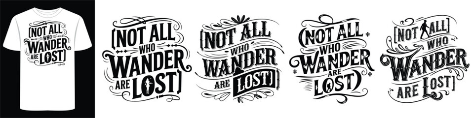 Adventure and Outdoor Typography for Premium Shirt Designs