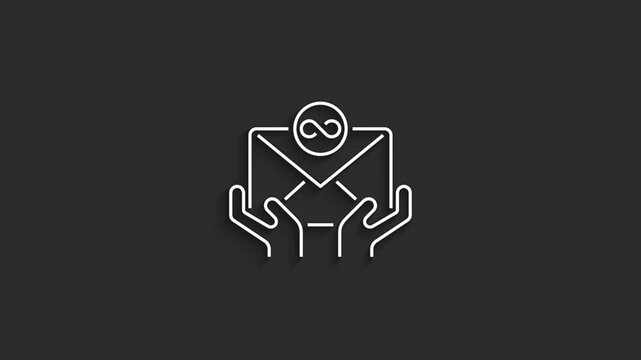 Message Icon Animation &ndash; 4K Chat and Notification Badge