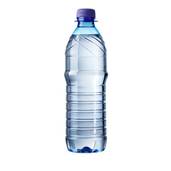 Plastic bottle of water isolated on transparent background 