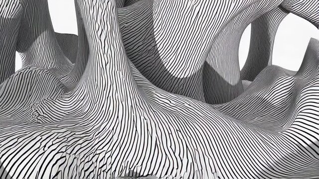 two surreal video concepts featuring impossible geometries and shifting perspectives, capturing the imaginative and ethereal essence of AI-generated landscapes