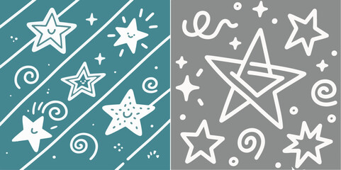 Two star pattern graphics are displayed.