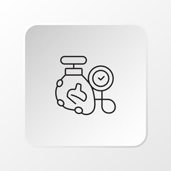 Artificial Heart Icon, Flat Vector for Medical