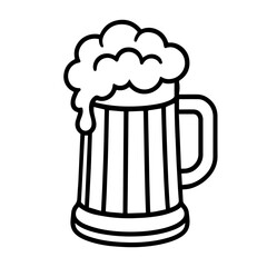 Beer festival. Hand holding a mug of beer with foam. Oktoberfest.