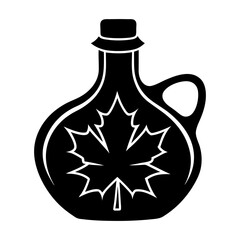 Maple Syrup silhouette vector