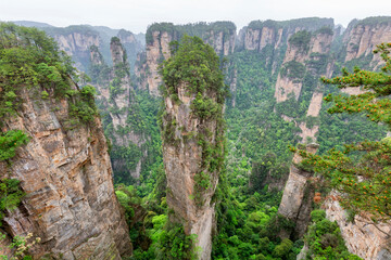 Naklejka premium Zhangjiajie national forest park in hunan province