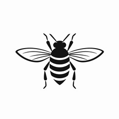 Striking honeybee design, with wings, and minimal design silhouette