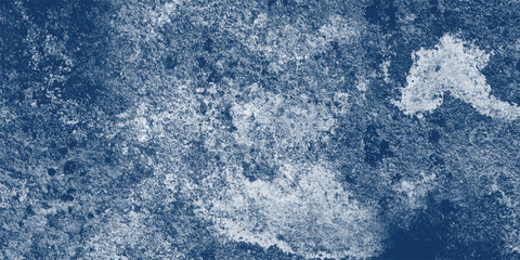 A Deeply Textured Blue Grunge Background with a Central Cloud-Like Shape

