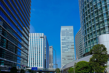 Fototapeta premium 高層ビル オフィス街
