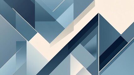 Abstract geometric background in shades of blue and beige