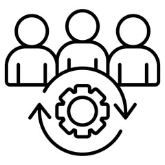 CRM Icon Outline