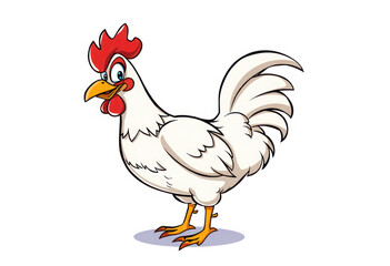 vector illustration of cartoon roaster