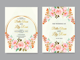 Luxury wedding invitation card background