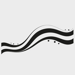 Abstract waves background vector design graphic illustration pattern wallpaper art decoration element line curve