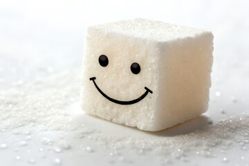 Cheerful 3D Render of a Smiling Happy Marshmallow – Soft, Fluffy, and Playful High-Resolution Design