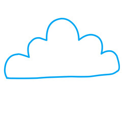 Hand Drawn cloud computing concept