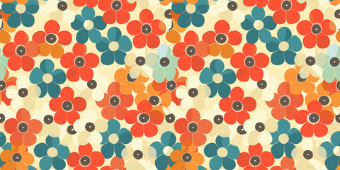 vector seamless pattern with hearts