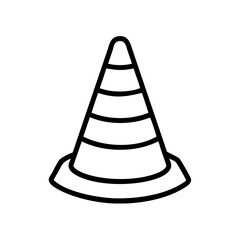 traffic cone isolated on white