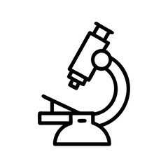 microscope isolated on white