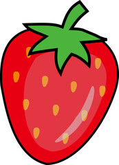 vector illustration of an Strawberry
