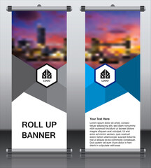Business Marketing rollup banner design, corporate Business rollup banner Template Design. Digital Marketing Agency rollup banner design.