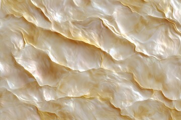 Iridescent, layered waves of subtle earth-toned colors, creating a calming textured background with a shimmering sheen.