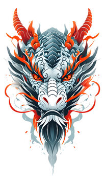Dragon Head Illustration