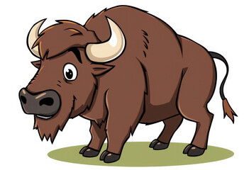 Fototapeta premium vector illustration of cartoon bull