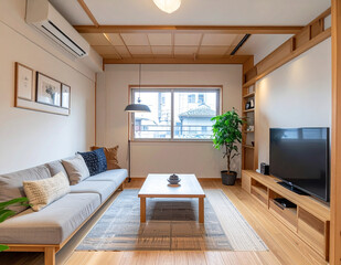 日本の一般的な住宅のリビングの画像