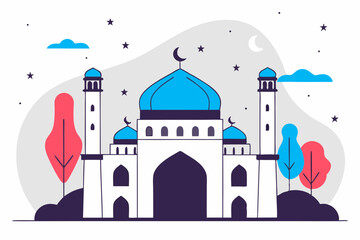 vector illustration of a mosque