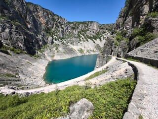 lake in the mountains, Imotski, Croatia