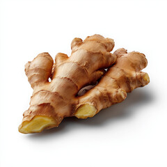 Whole Fresh Ginger Root Isolated on White Background &ndash; AI Generated