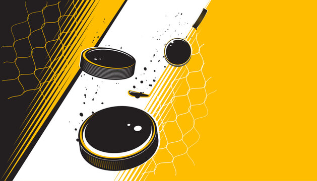 Ice hockey abstract background design. The sports concept
