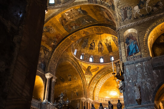 Inside Venice St. Mark's Basilica