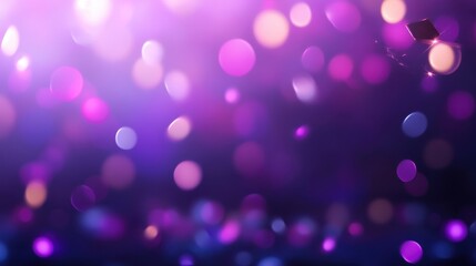 Vibrant festivity with purple and pink bokeh lights