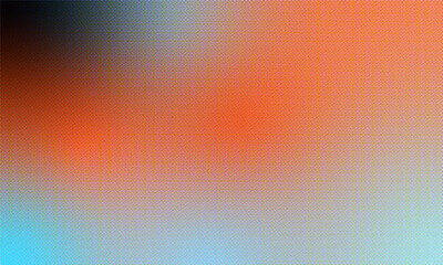 Retro Halftone Gradient Background with Blue, Orange, and Black Dots &ndash; Vintage Pop Art Texture