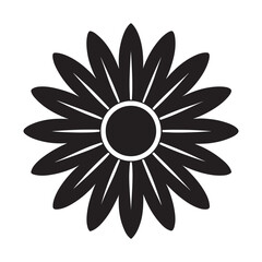 Sunflower iconsin filled and outline versions for ui designs