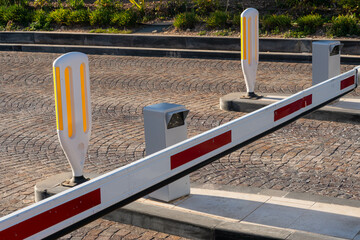 Automatic Barrier Gate , Security system for building and car entrance vehicle barrier of a...