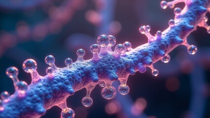 Virus abstract art image