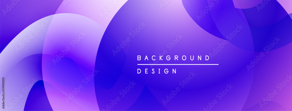 Poster abstract fluid shapes, purple hues, gradient background. modern design element for digital projects.