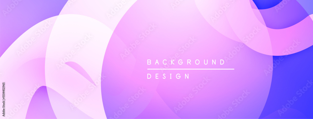 Poster abstract fluid shapes, purple hues, gradient background. modern design element for digital projects,