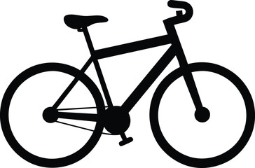 bicycle on white background