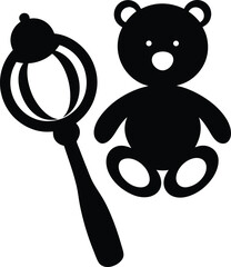 teddy bear on a white background
