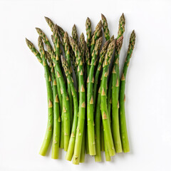 A bundle of fresh green asparagus