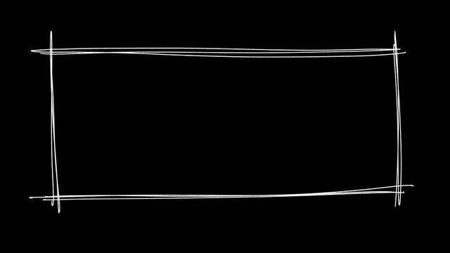 This hand-drawn scribble frame overlay is with Green Screen.